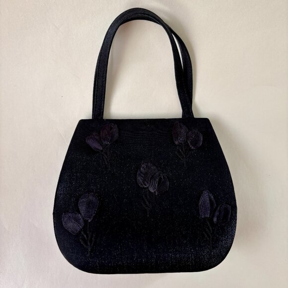 Dark Floral Twinkle Embroidered Purse - Picture 9 of 9